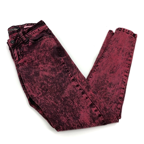 Lovesick Denim - Lovesick Raspberry Acid Wash Denim Jeans